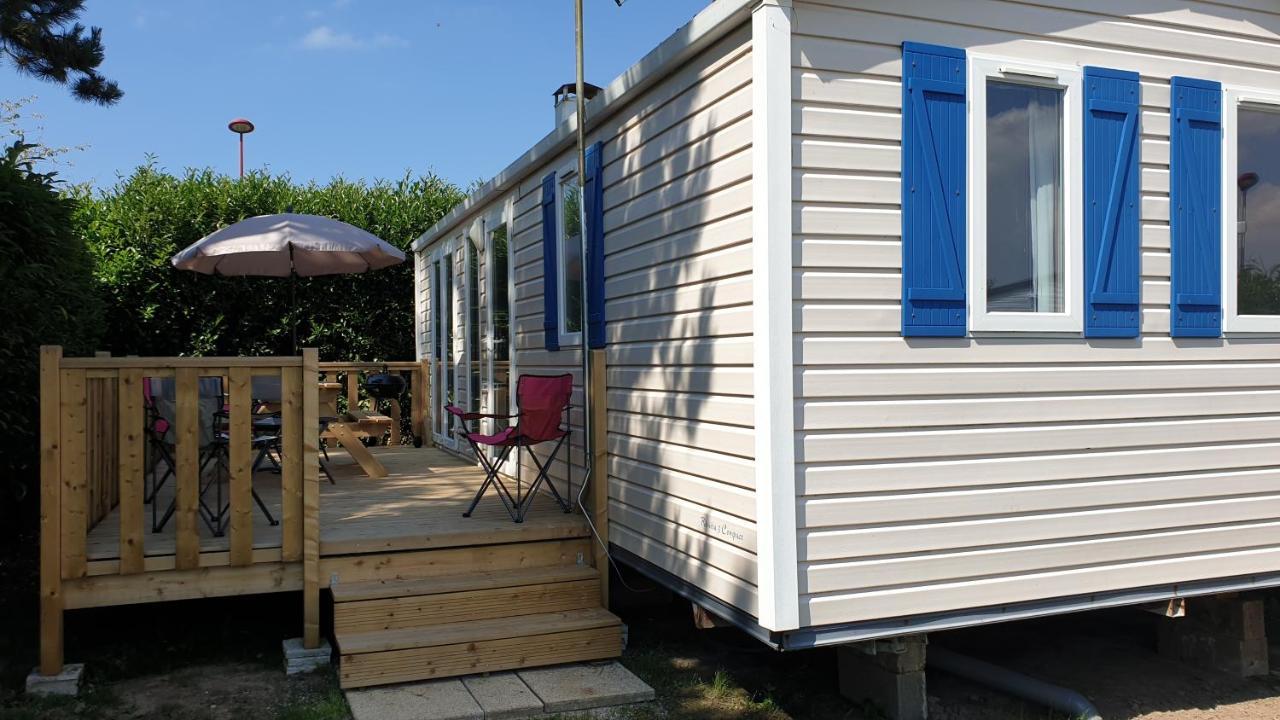 Mobil Home 6-8 Places Parcelle 4 Climatise Biville-sur-Mer Kültér fotó